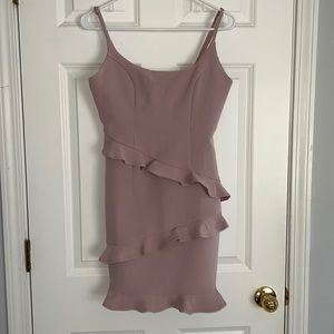 Selfie Leslie Blush Ruffle Dress